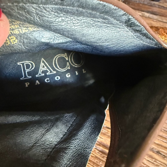 Paco Gil Gold Sequin Ankle Boots - Picture 10 of 10